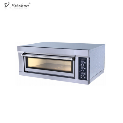 4 ট্রে ডাবল ডেক 13.2kw বৈদ্যুতিক বেকারি ওভেন মেশিন